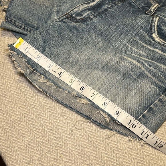 Armani Exchange Light Blue Jean Shorts. Size 12 - Picture 9 of 12